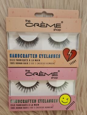 Brand New LOT OF 2CT THE CREME SHOP HANDCRAFTED FALSE EYELASHES